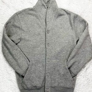 Scandia Woods Gray Cardigan Sweatshirt Jacket